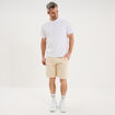 Short jogging molleton droit ecru homme