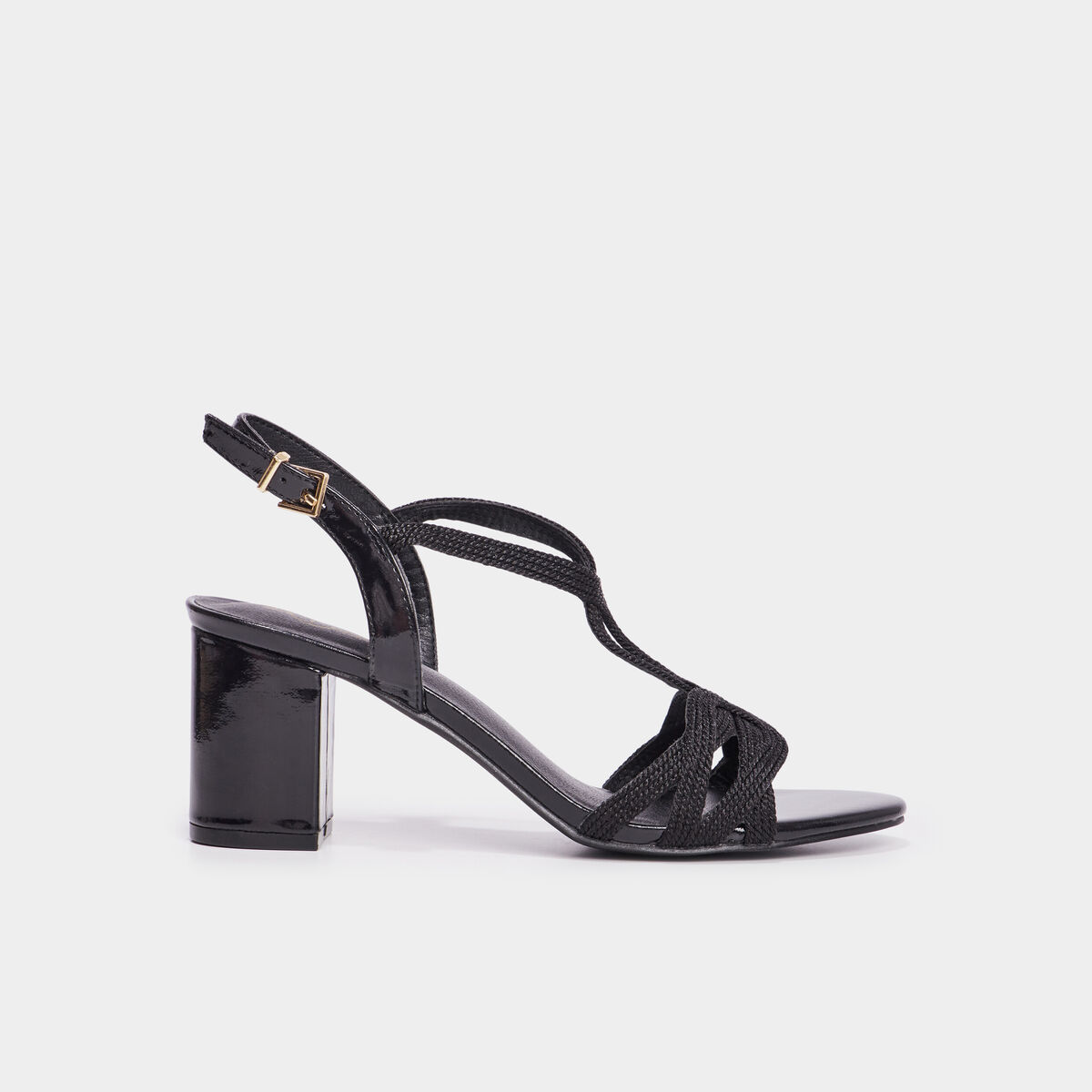Sandales &agrave; talons Mosquitos noir femme
