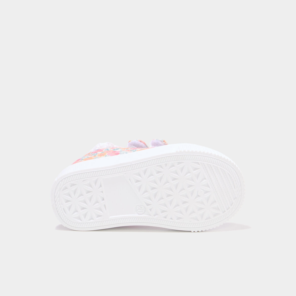 Tennis basses renforc&eacute;es semelle souple multicolore b&eacute;b&eacute; fille