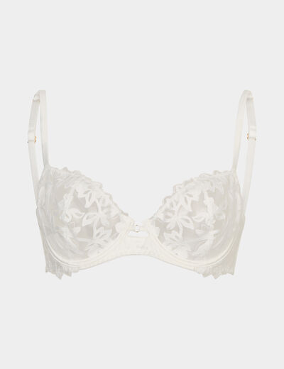 Soutien-gorge emboîtant dentelle blanc femme