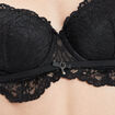 Soutien-gorge corbeille dentelle à coque noir femme