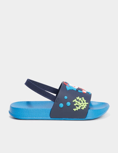 Claquettes de plage bleu garçon