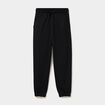 Pantalon jogging droit molleton noir femme