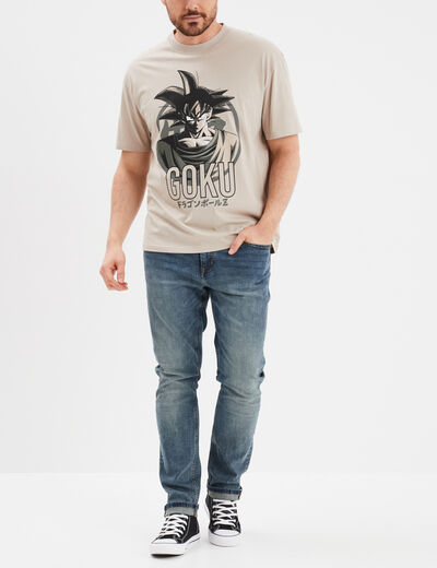 T-shirt col rond Dragon Ball Z Goku sable homme