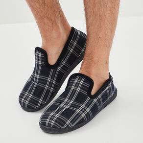 pantoufles fourrees isotoner bleu homme Pantoufles fourrées Isotoner bleu homme