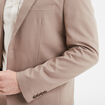 Veste de costume droite ajust&eacute;e taupe homme
