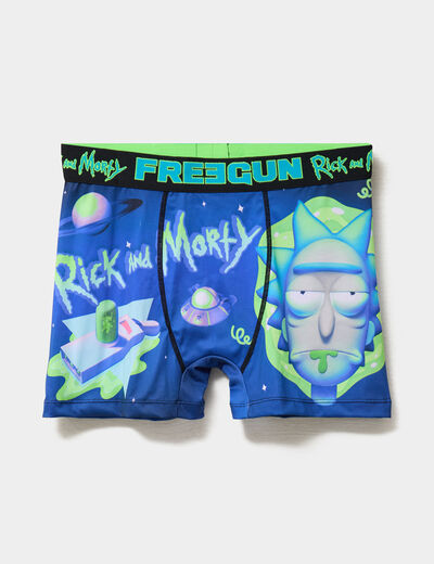 Boxer Rick et Morty bleu homme