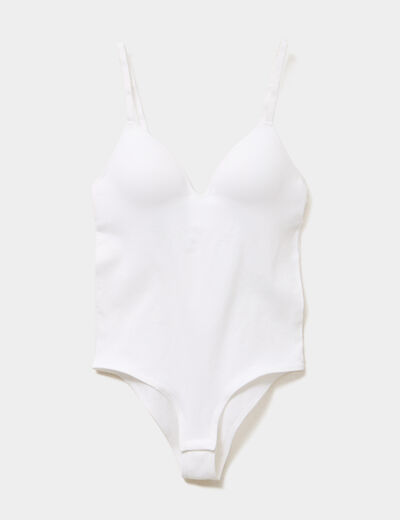 Body triangle ajustable blanc femme
