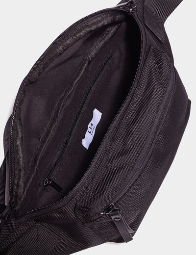 Sac banane bandoulière ajustable noir homme
