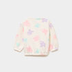 Sweat molletonn&eacute; manches longues creme b&eacute;b&eacute; fille