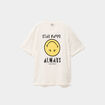 T-shirt regular col rond manches courtes blanc homme