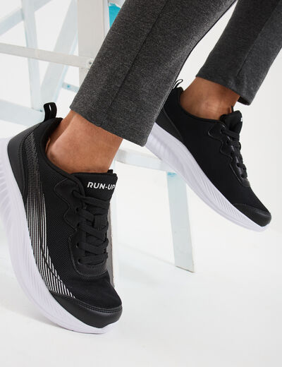 Baskets running noir femme