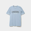T-shirt col rond manches courtes coton bleu ciel homme