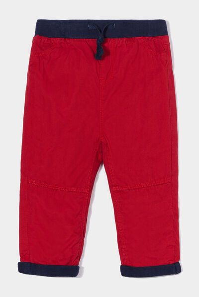Pantalon droit rouge bébé garçon