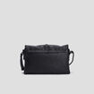 Sac bandoulière à rabat rectangulaire noir femme