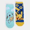 Lot 2 chaussettes d'int&eacute;rieur Pok&eacute;mon bleu gar&ccedil;on