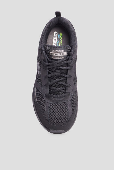 Baskets running mémoire forme Skechers noir homme