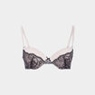 Soutien-gorge corbeille dentelle rose clair femme