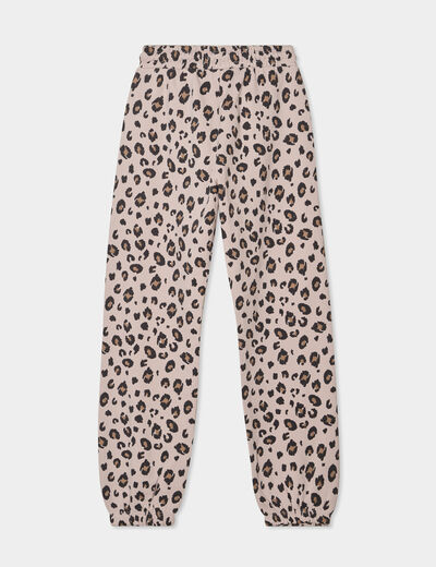 Pantalon de jogging molleton sable fille