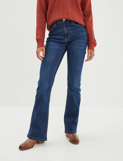 Jeans flare 5 poches Creeks denim stone femme