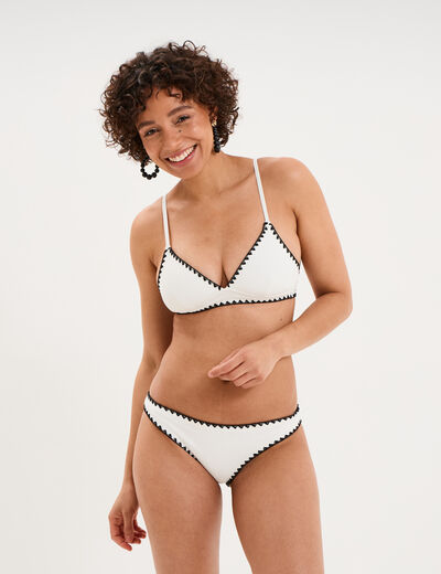 Bas de maillot de bain ivoire femme