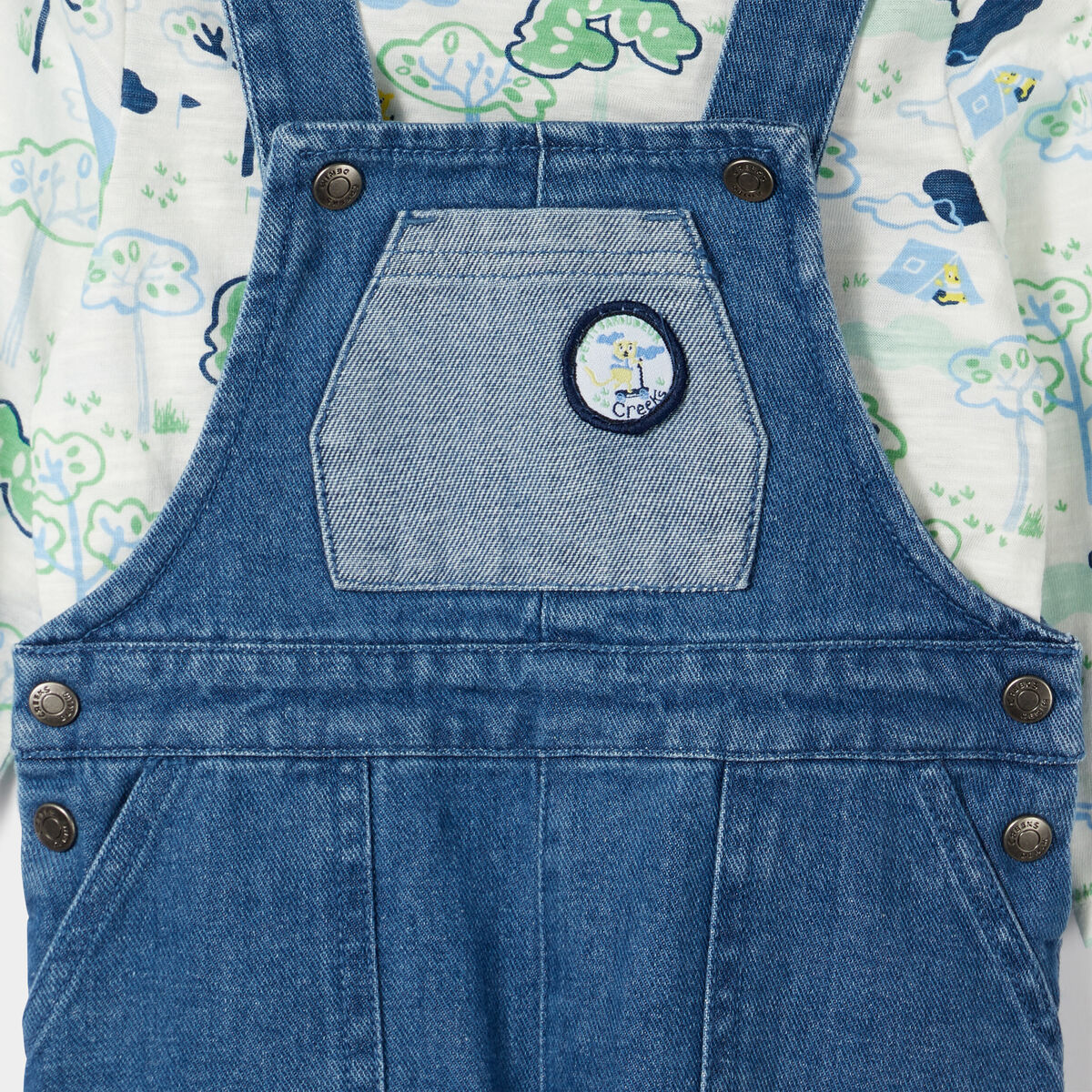 Ensemble 3 pièces denim stone bébé garçon