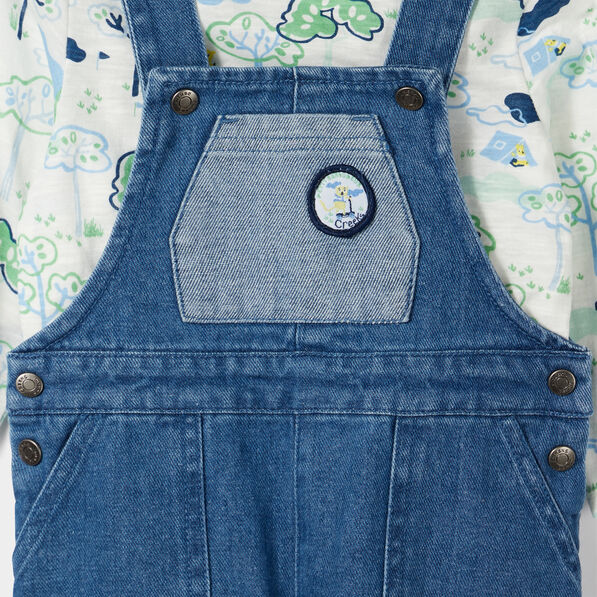 ensemble 3 pieces denim stone bebeg Ensemble 3 pièces denim stone bébé garçon