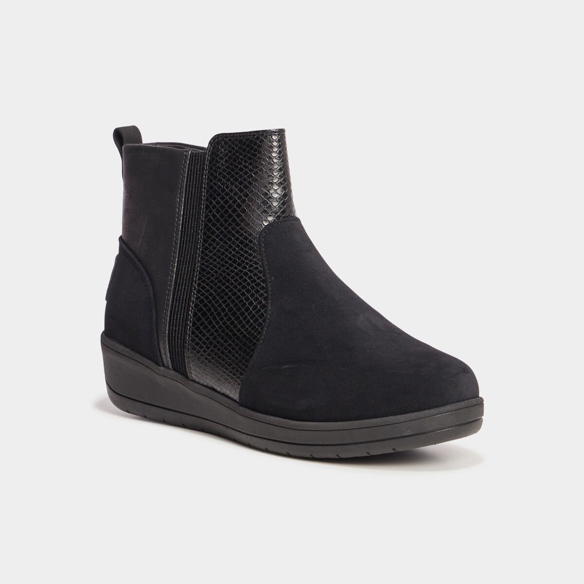 Bottines compensées Isotoner noir femme