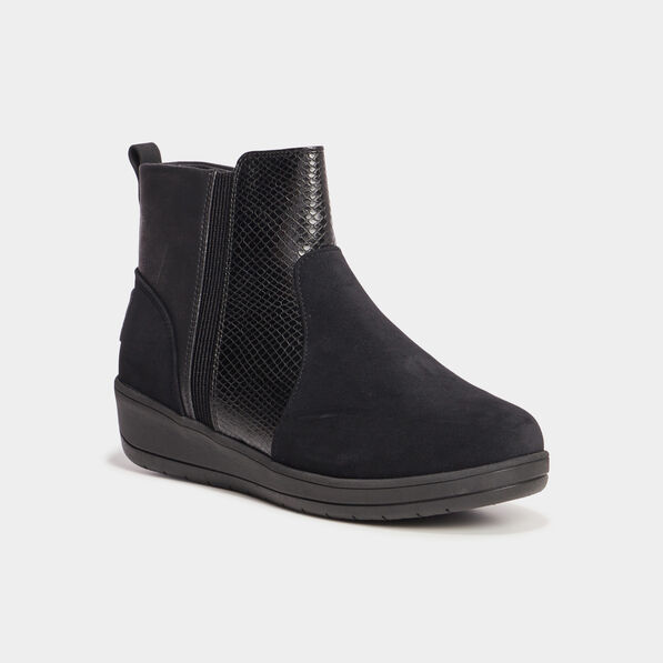 bottines compensees isotoner noir femme Bottines compensées Isotoner noir femme