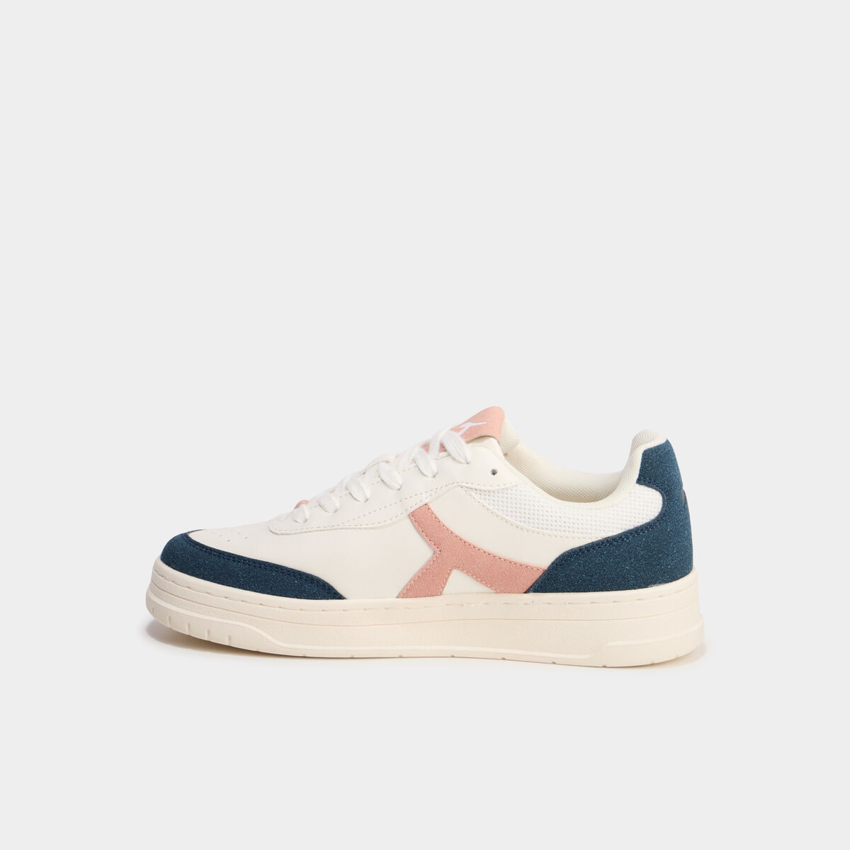 Tennis basses &agrave; lacets bleu femme