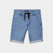 Bermuda droit en jean denim double stone garçon