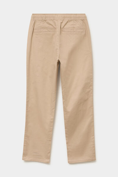 Pantalon chino droit taille ajustable beige gar&ccedil;on
