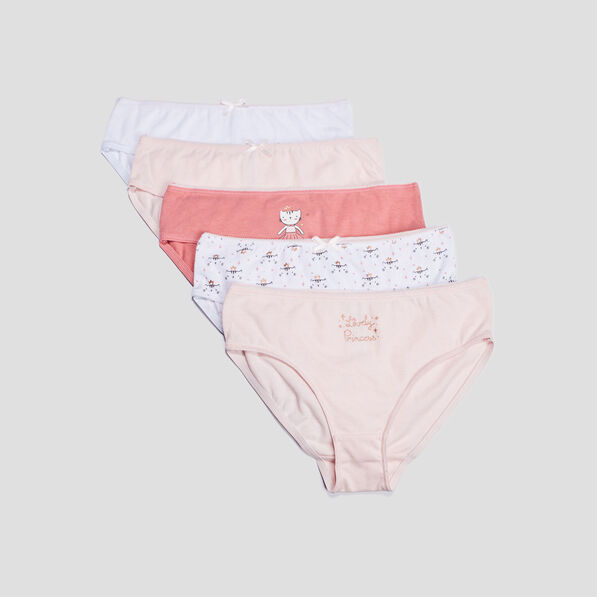 Lot 5 culottes rose fille