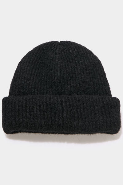 Bonnet &agrave; d&eacute;tails bijoux noir fille