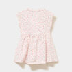 Robe patineuse manches courtes rose b&eacute;b&eacute; fille