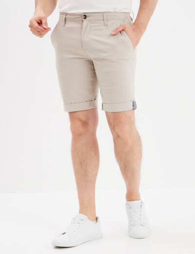 Short chino slim Creeks sable homme