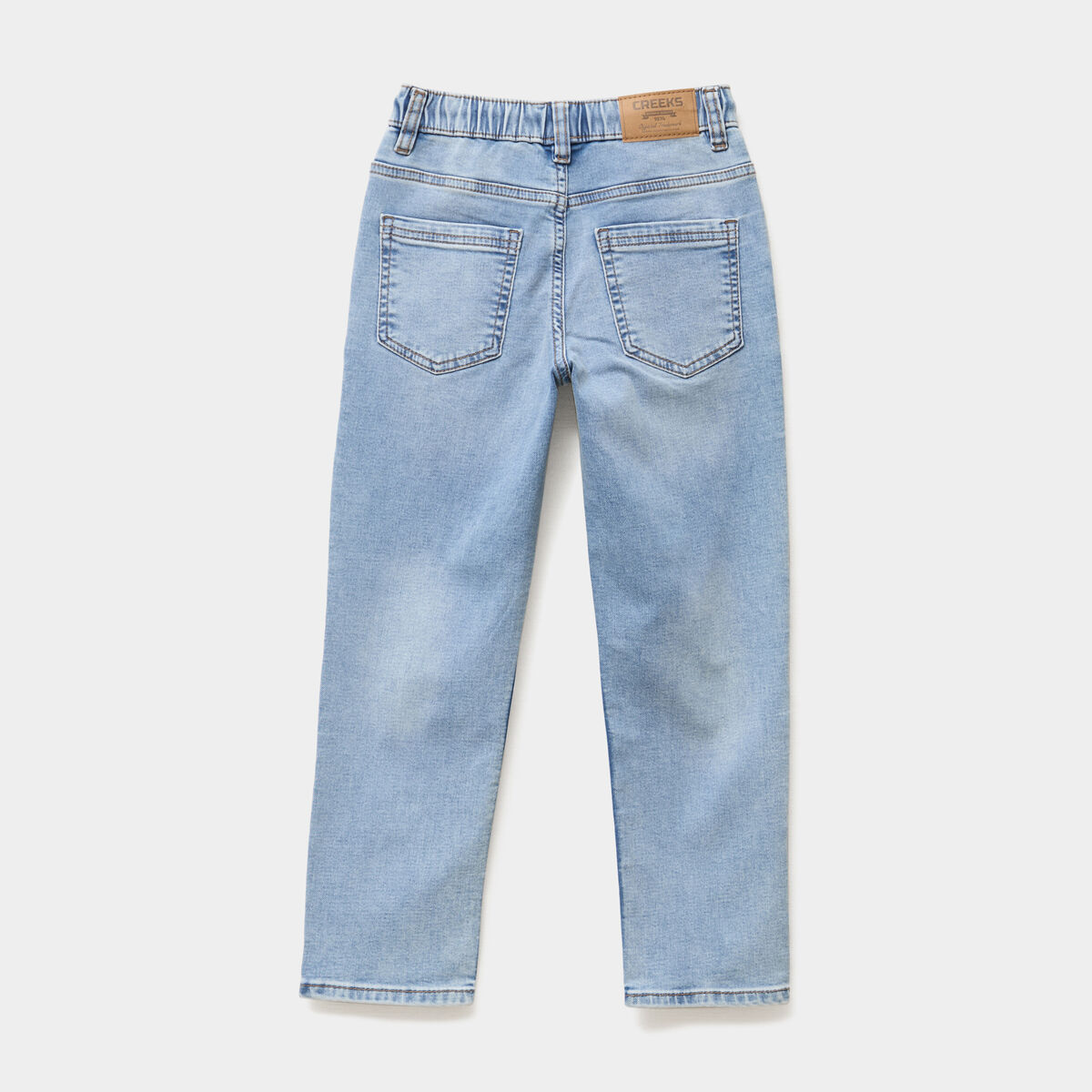 Jeans jogger droit denim double stone garçon