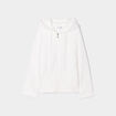 Veste de pyjama effet polaire ivoire femme