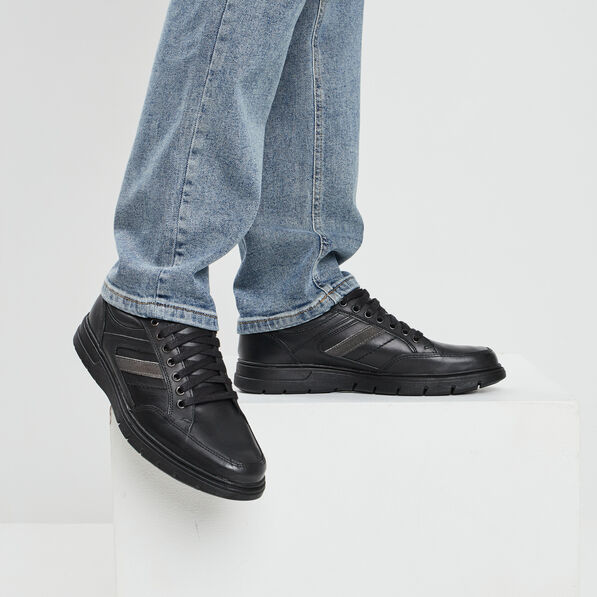 Sneakers en cuir Walking noir homme