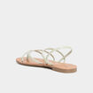 Sandales plates vert clair femme