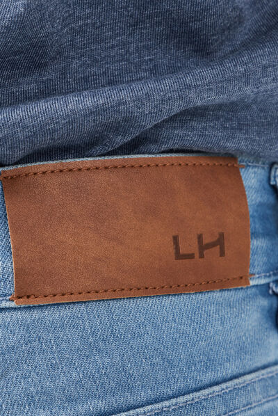 Jeans regular stretch denim bleach homme