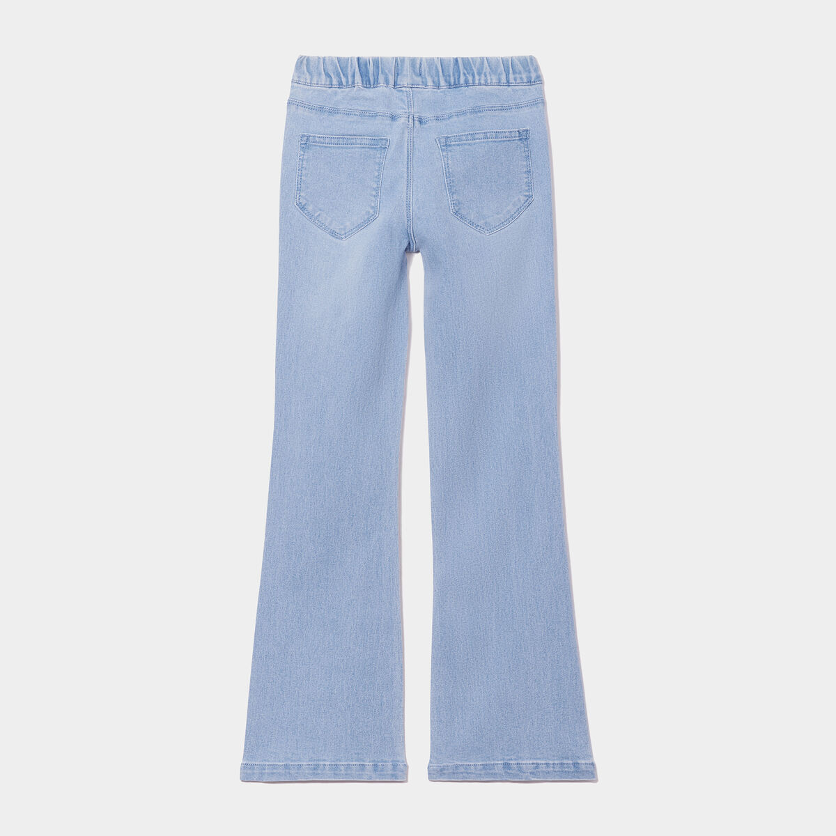Jegging flare taille élastiquée denim triple stone fille