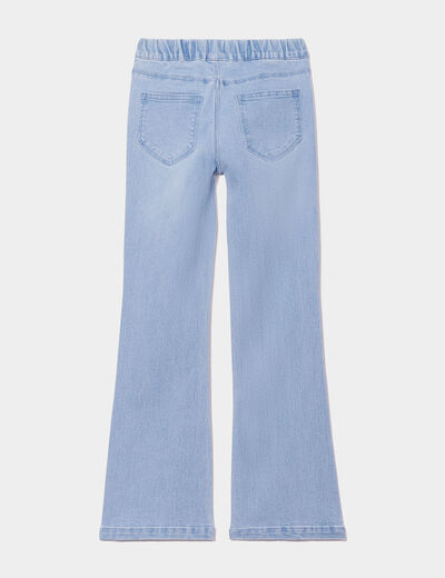 Jegging flare taille élastiquée denim triple stone fille
