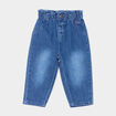 Jeans slouchy taille élastiquée Creeks denim stone bébé fille