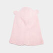 Cagoule tricotée doublure polaire rose bébé garçon