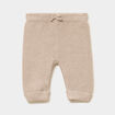 Pantalon tricot coton taupe b&eacute;b&eacute;
