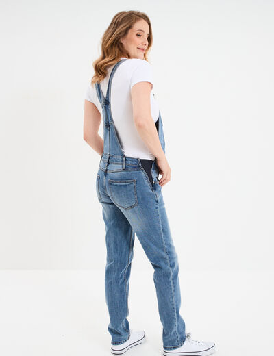 Salopette en jean de grossesse denim stone femme maternité