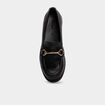 Mocassins avec ornements noir femme