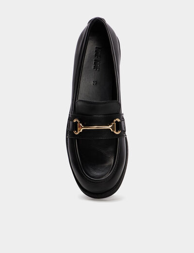 Mocassins avec ornements noir femme
