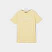 T-shirt oversize col rond coton Creeks jaune clair femme